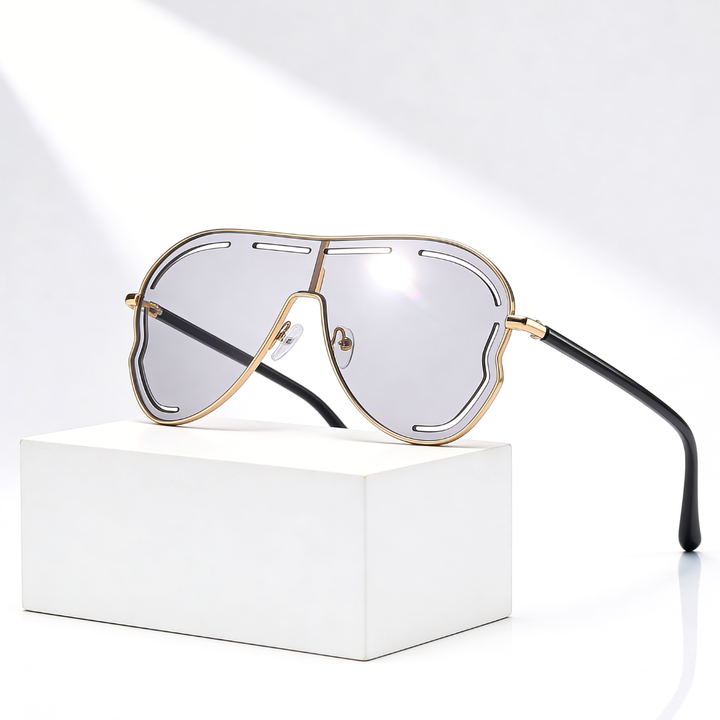 Women's Oversized UV400 Aviator Sunglasses – Gradient