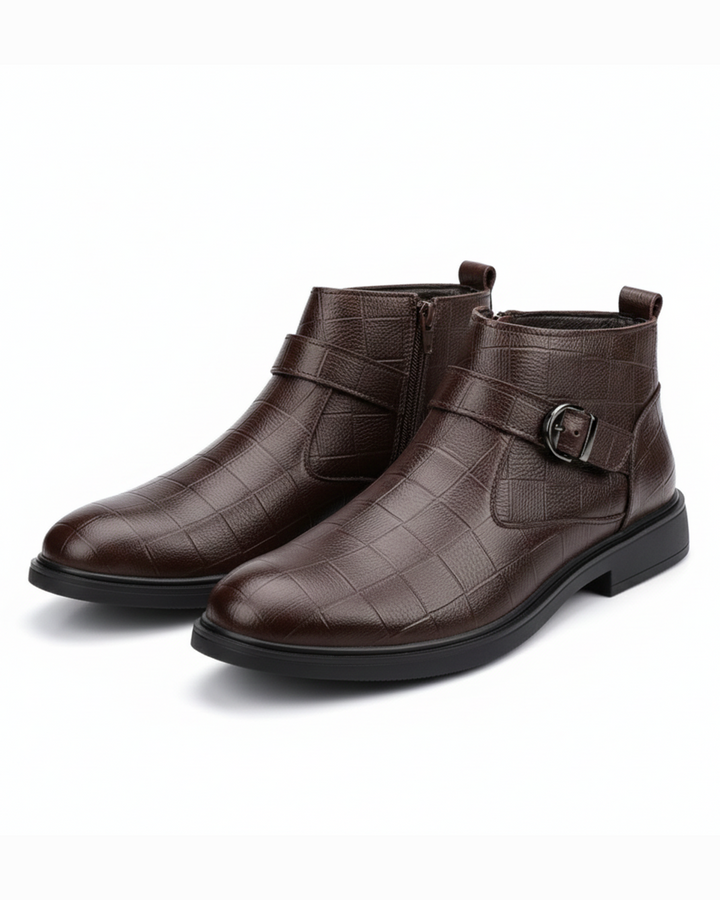 Men's Leather Zip Boots – Braxton