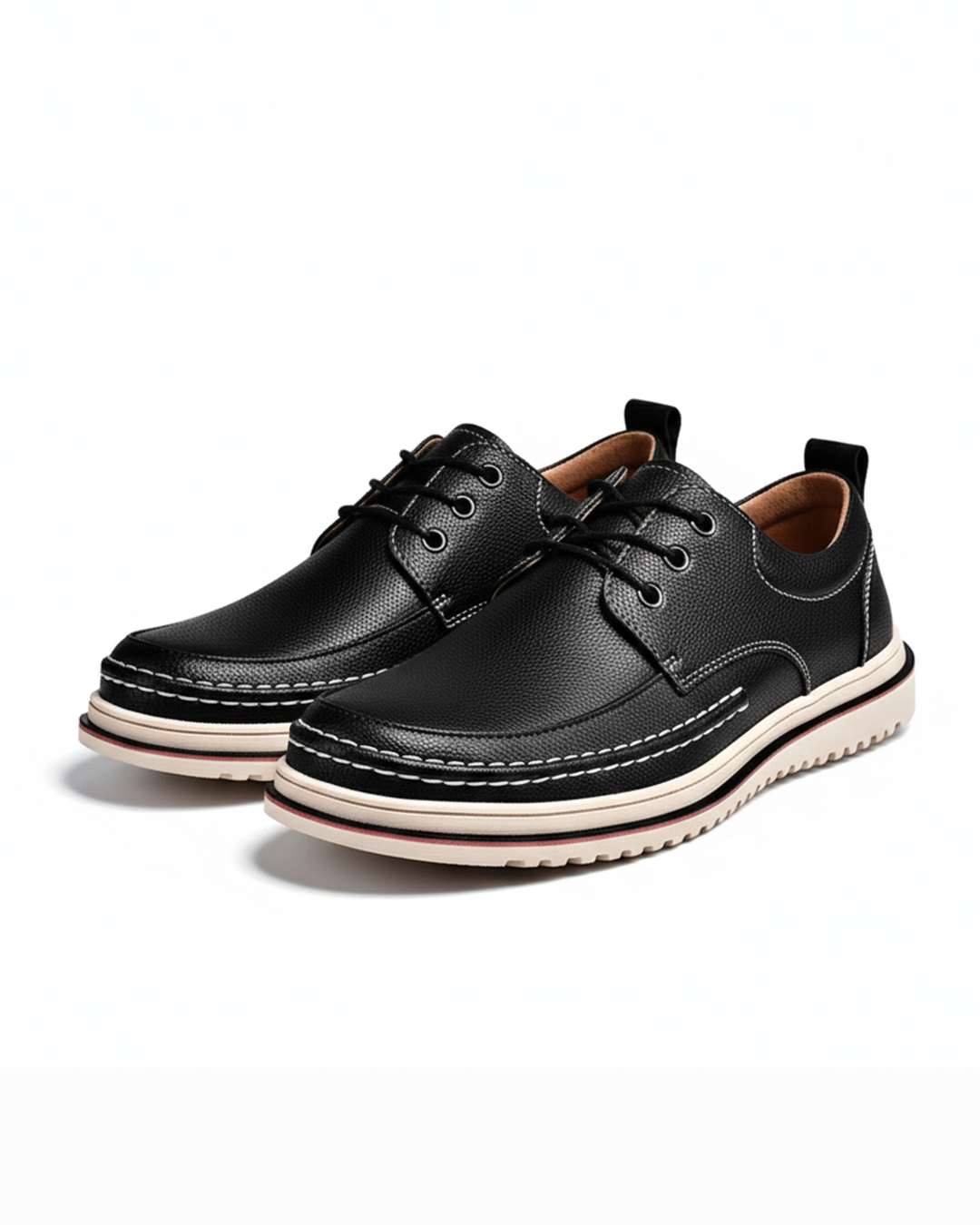 Men’s Leather Derby Shoes – Lightweight Comfort