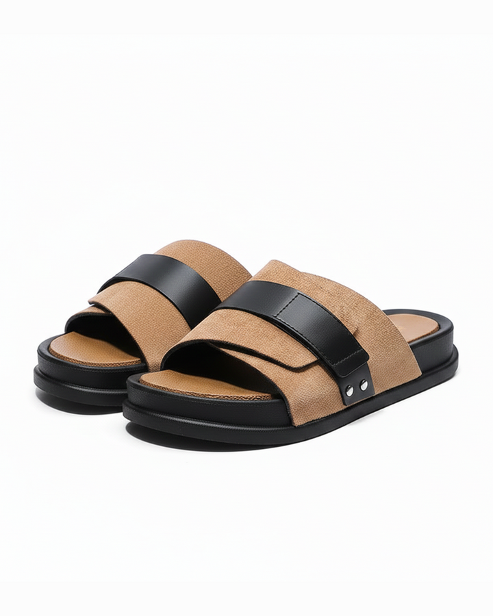 Men’s Leather Slide Sandals