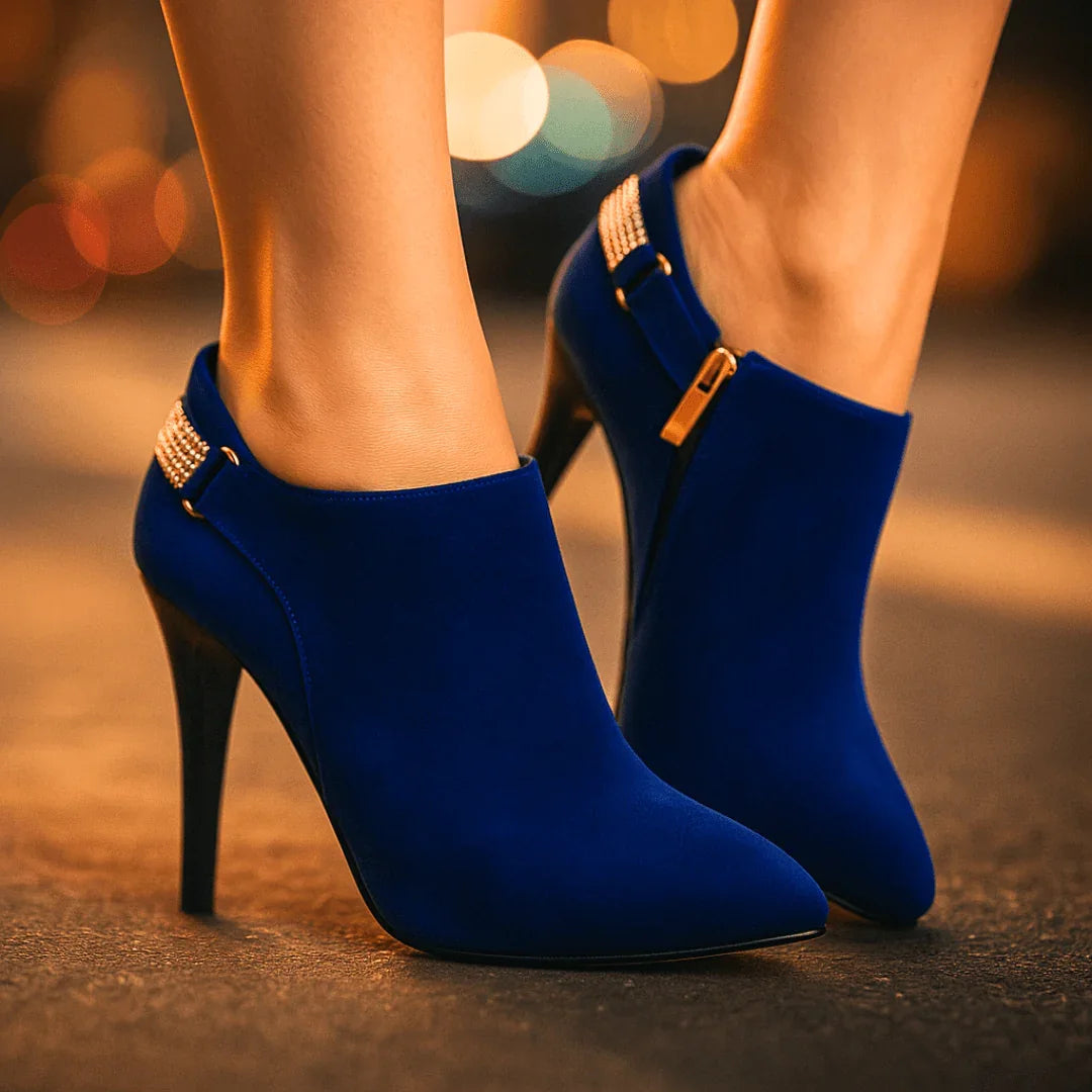 Women's Velvet Ankle Boots – Orthopedic Cushioned Support