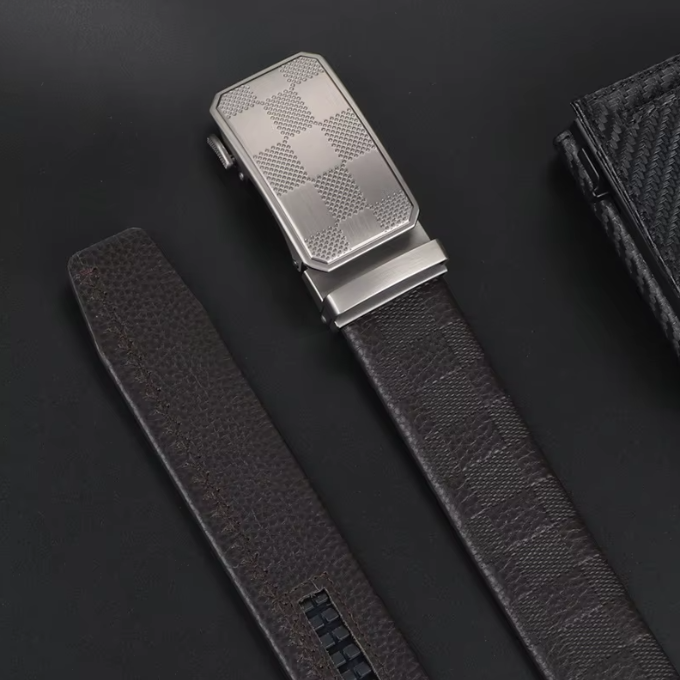 Men's 100% Cowhide Leather Belt | Automatic Buckle
