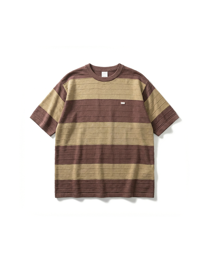 Men's Retro Striped T-Shirt – Soft Breathable