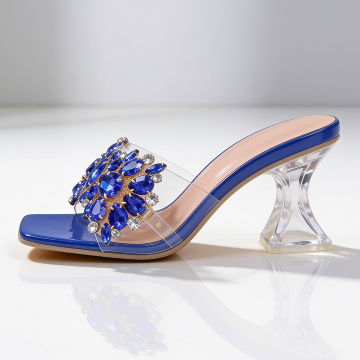 Women's Jewel Heels – Elegant Pointed Toe Pumps