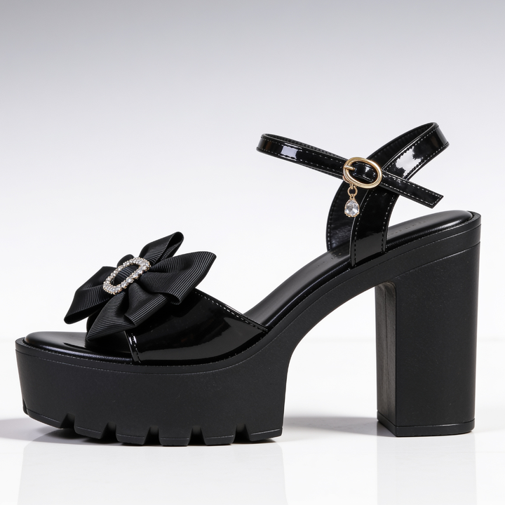 Women's Bow Heels Pointed Toe Slingback Dress Shoes