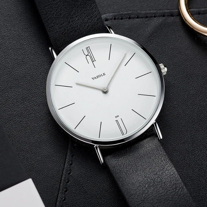Men's Slim Cowhide Leather Watch – Sterling