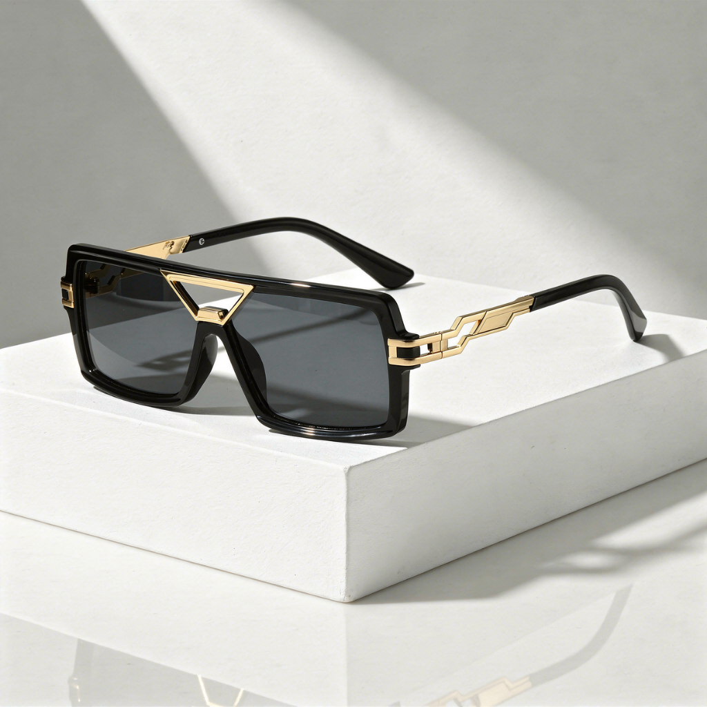Men's Oversized Square Sunglasses with UV400