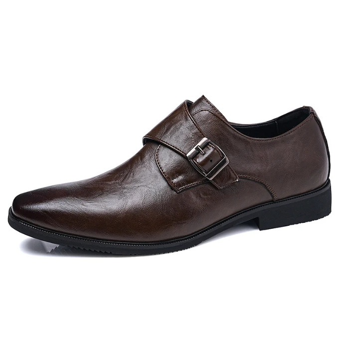 Men’s Full-Grain Leather Monk Shoes – Smart Style