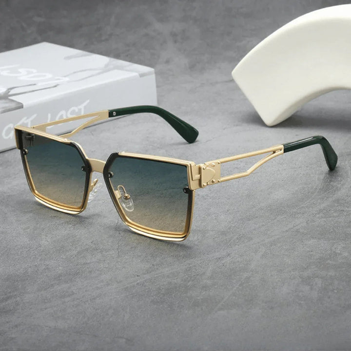 Men's Oversized UV400 Square Sunglasses – Gradient