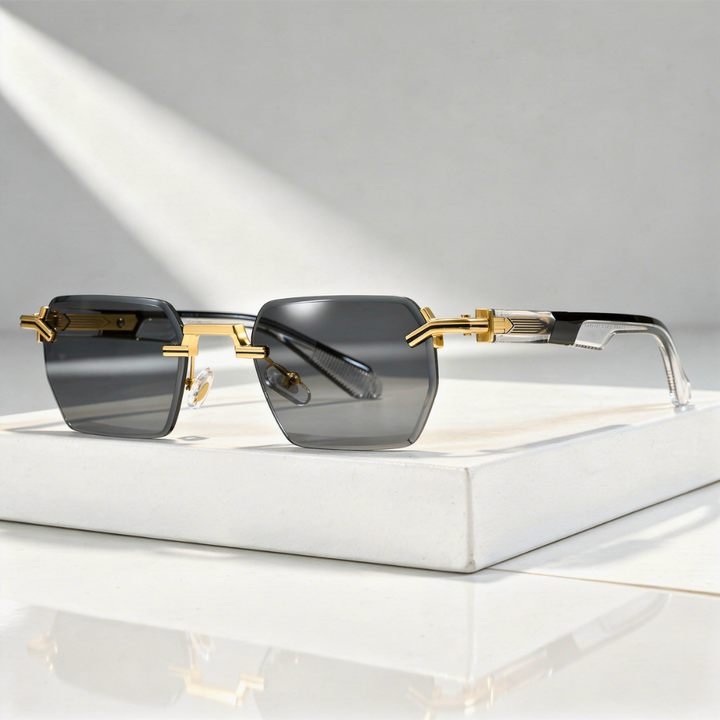 Men`s Frameless Sunglasses with UV400 Protection