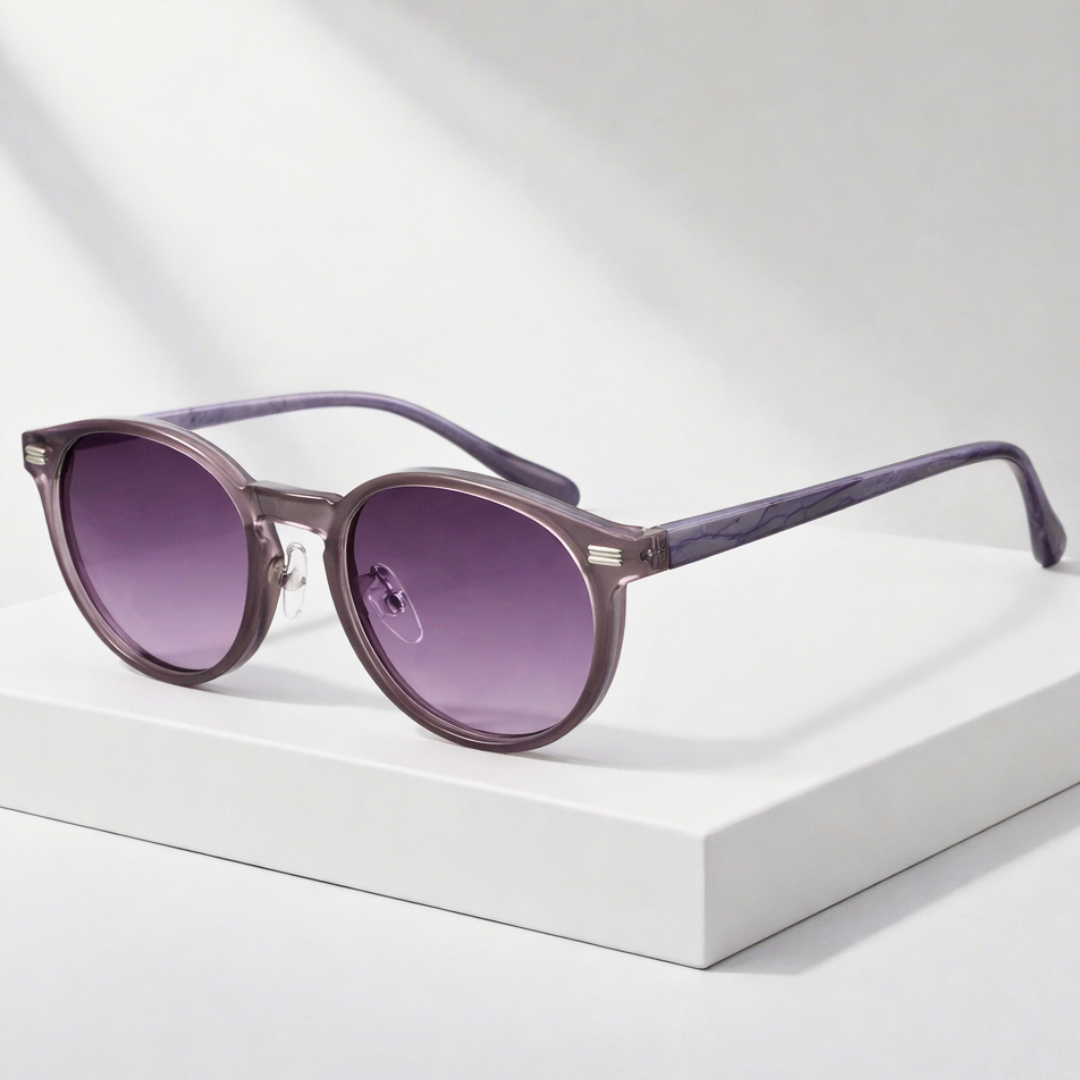 Men's UV400 Sunglasses – Lightweight Rounded Frame