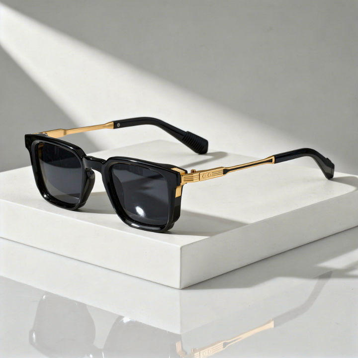 Men's Square Sunglasses with UV400 Protection