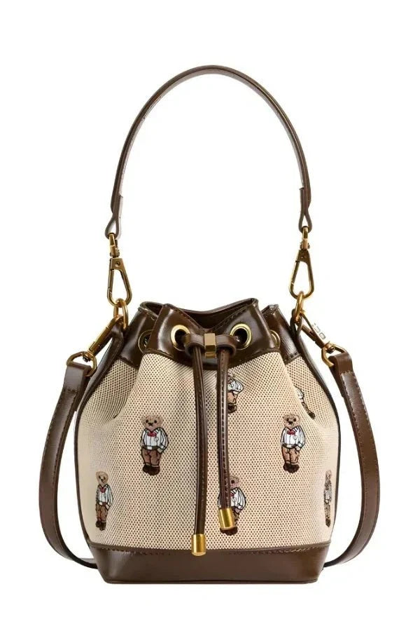 Athena Bucket Bag - PU Leather Drawstring Everyday Carry