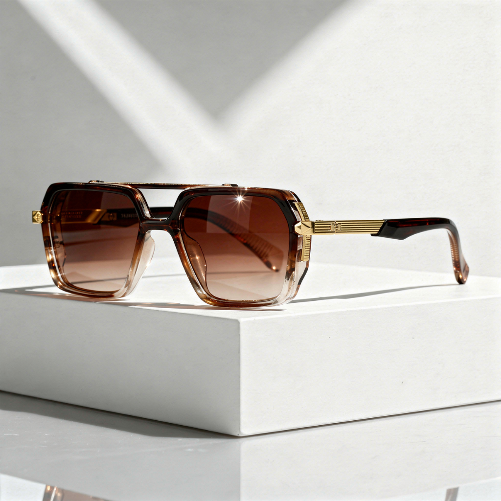 Men's Square Aviator Sunglasses with UV400