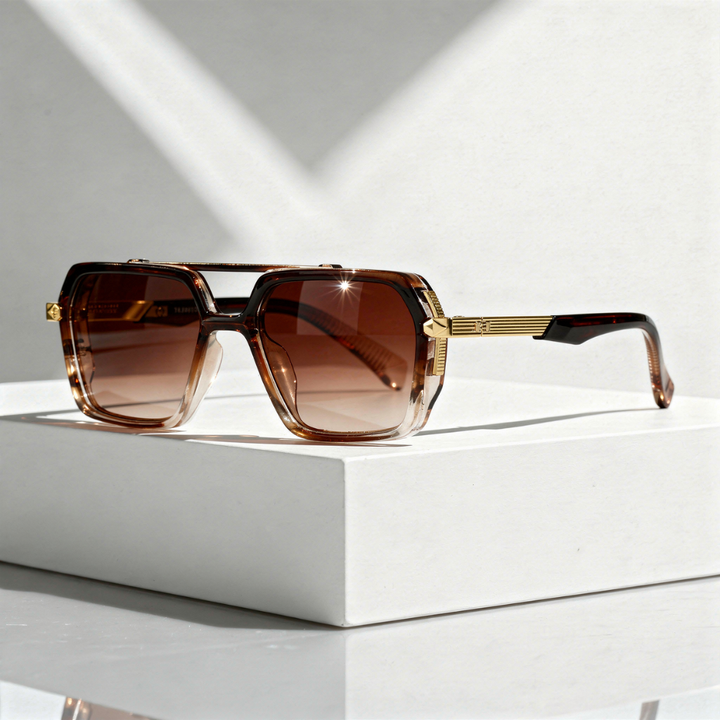 Men's Square Aviator Sunglasses with UV400