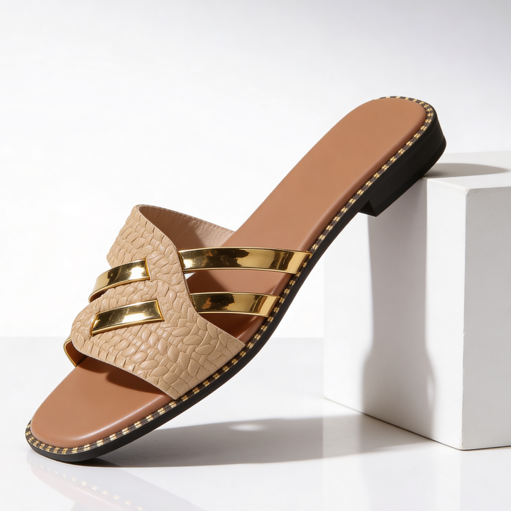 Women's Goldline Slide Sandals Slip On Casual Shoes