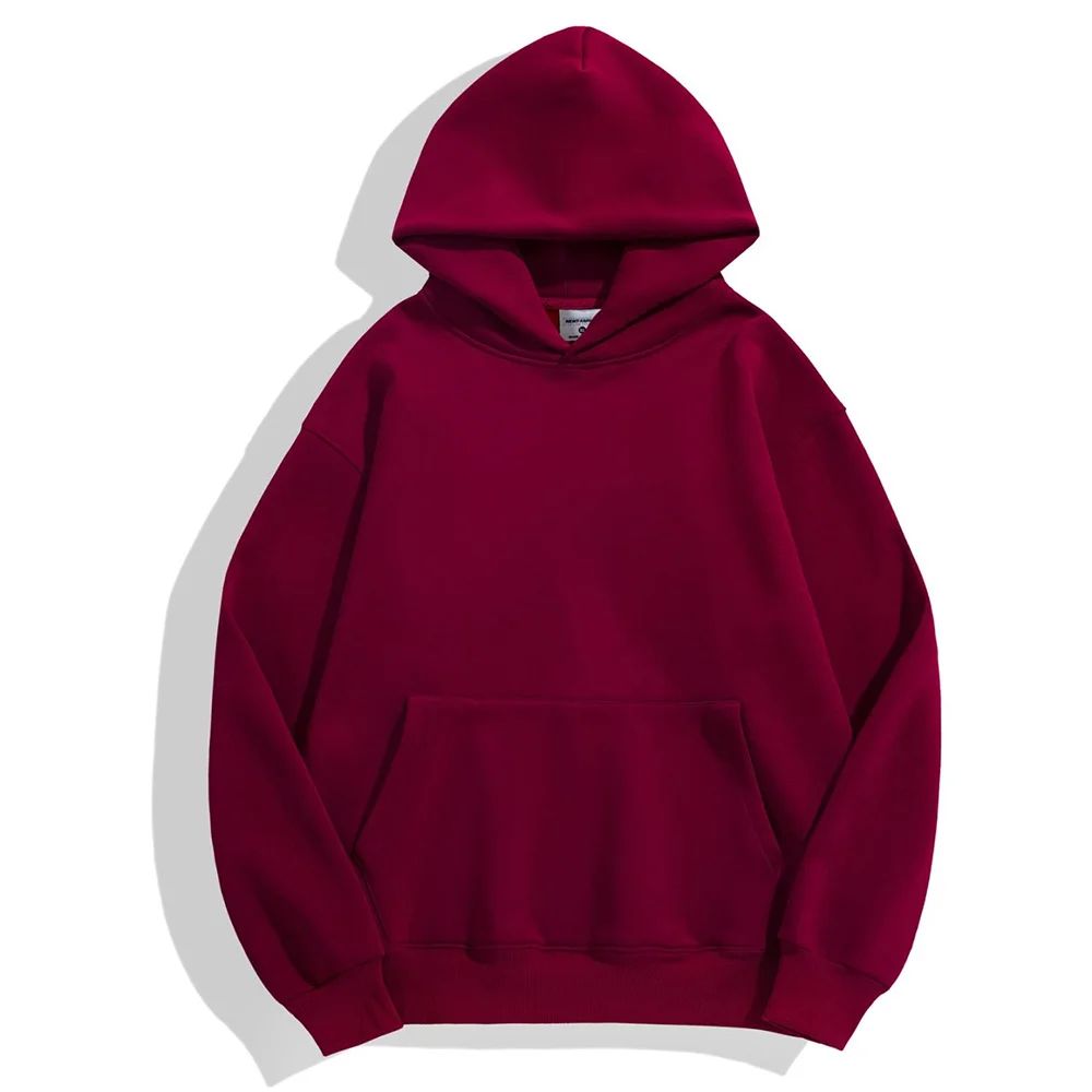 Heavyweight Cotton & Velvet Hoodie-HighTouch