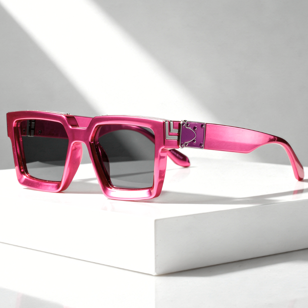 Men's Square Sunglasses with UV400 Protection