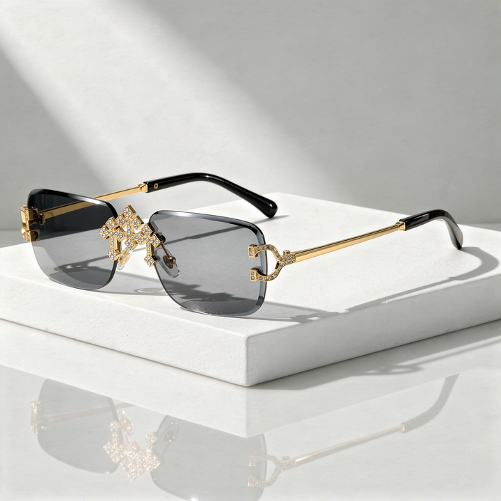 Men's Square Sunglasses with UV400 Protection