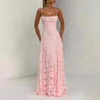 Floral Lace Maxi Dress for Special Occasions-HighTouch