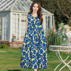 Women's Printed Viscose Dress – Plus Size Extended Fit Collection-HighTouch