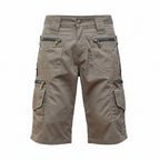 Men’s Cotton Cargo Shorts Loose Fit Multi Pocket Summer-HighTouch