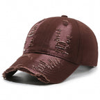Street Hole Vintage Baseball Cap – Men's Washed Cowboy-HighTouch