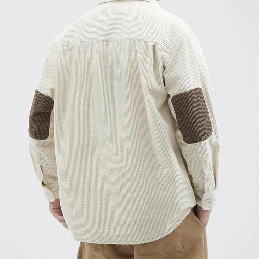Men's Corduroy Button-Up Shirt – Relaxed Fit