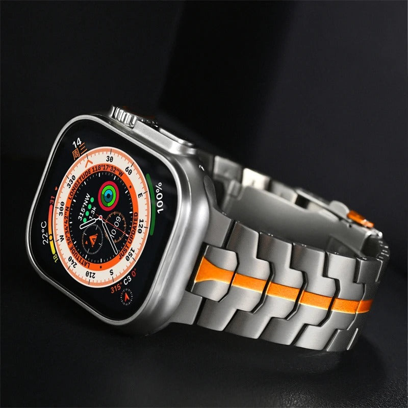 Titan Link Apple Watch Band | Adjustable Metal Strap