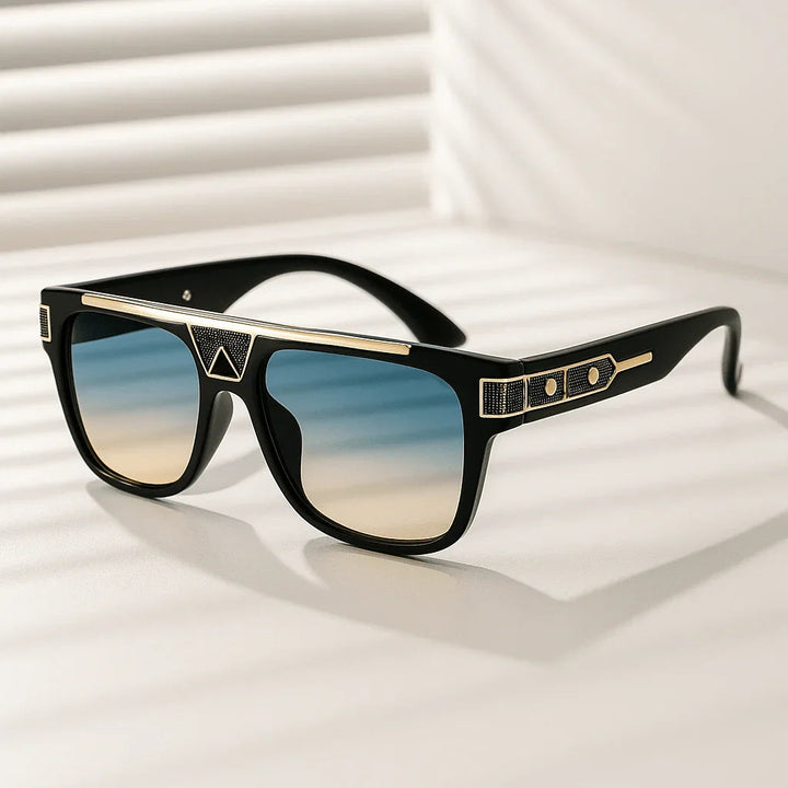 Men's UV400 Square Sunglasses – Gradient Acetate