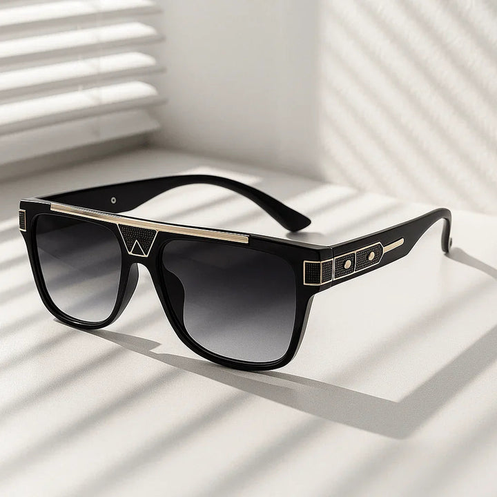 Men's UV400 Square Sunglasses – Gradient Acetate