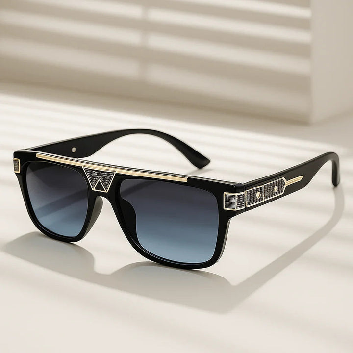 Men's UV400 Square Sunglasses – Gradient Acetate