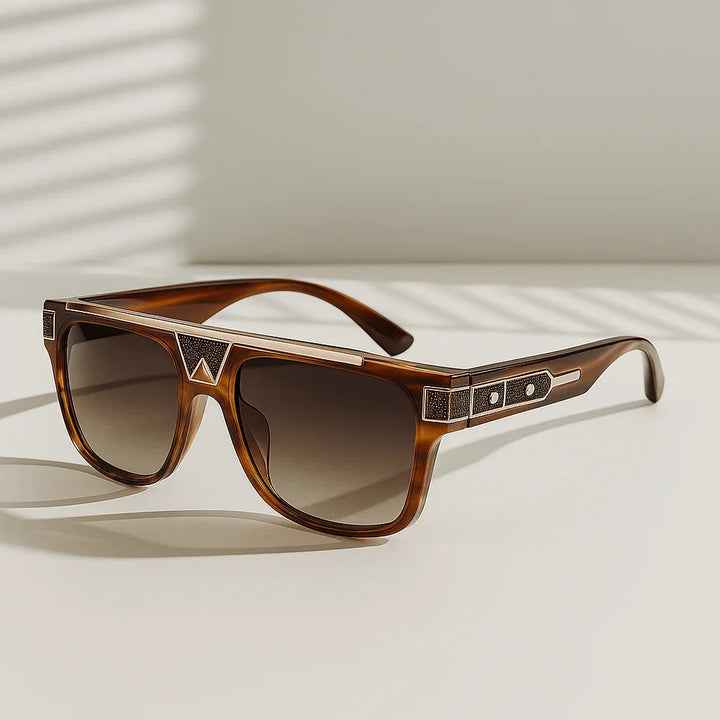 Men's UV400 Square Sunglasses – Gradient Acetate