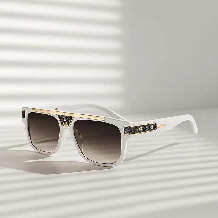 Men's UV400 Square Sunglasses – Gradient Acetate