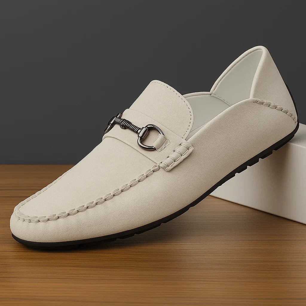 Men's Ricci Penny Suede Loafer – Cushioned Horsebit Shoes