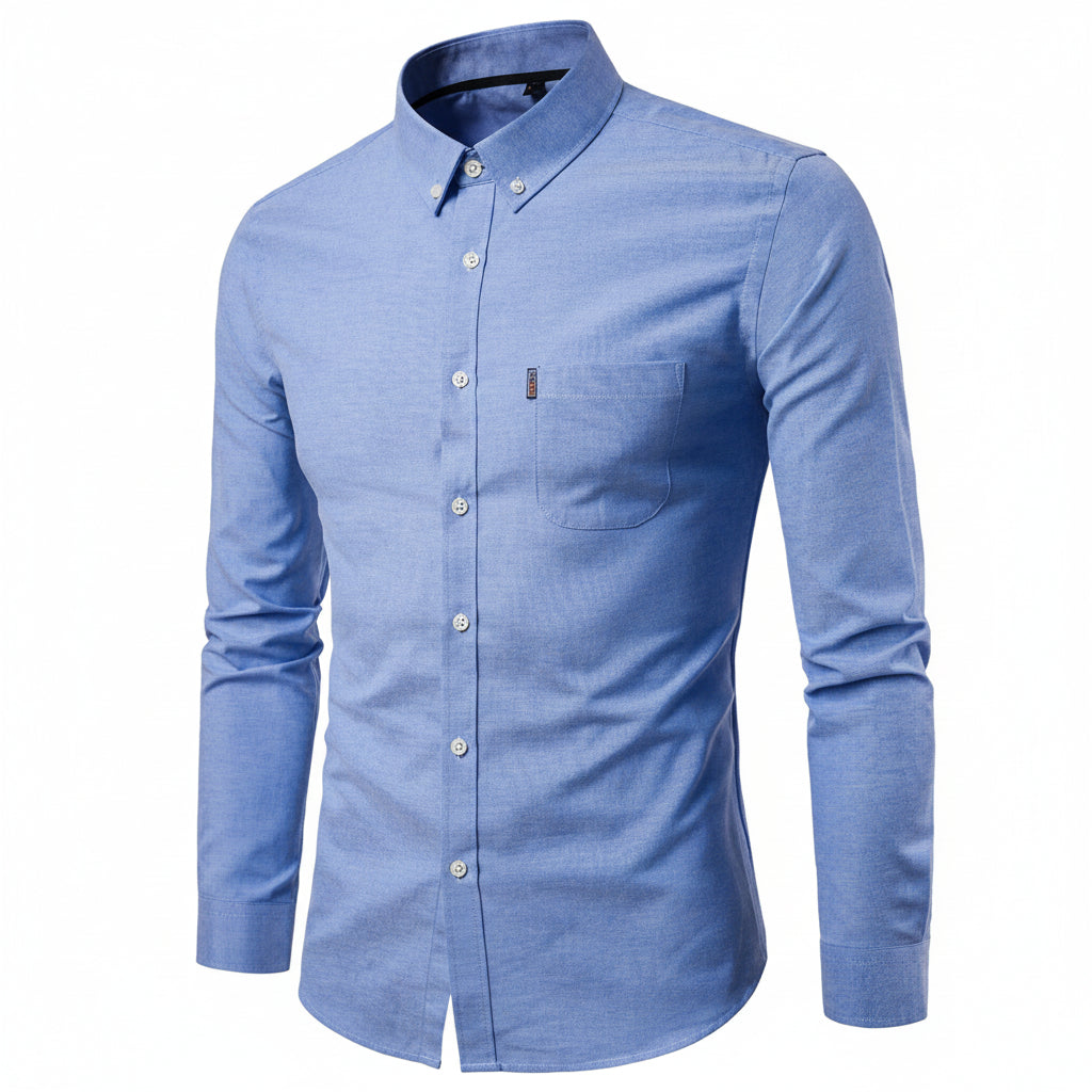 Casual long-sleeved Cotton shirt-HighTouch
