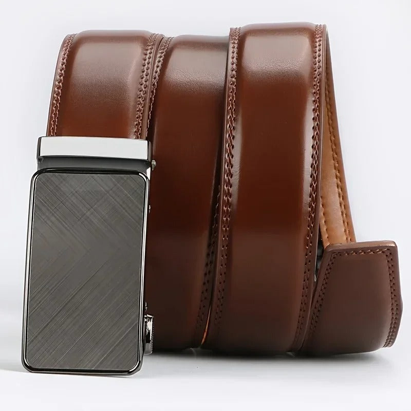 Men's 100% Cowhide Leather Belt | Automatic Buckle