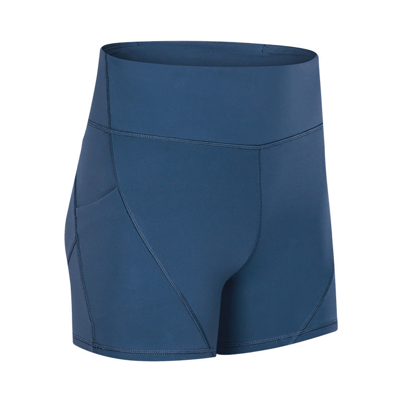 Soft Cotton-Feel Yoga Shorts – High-Waist Anti-Sweat Shorts