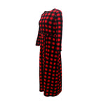 Women's Plaid Long Sleeve Dress – Soft Cotton Casual Shirt Dress-HighTouch