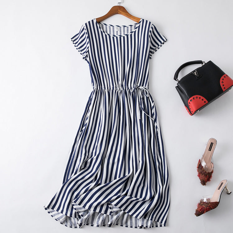 Cotton silk dress-HighTouch