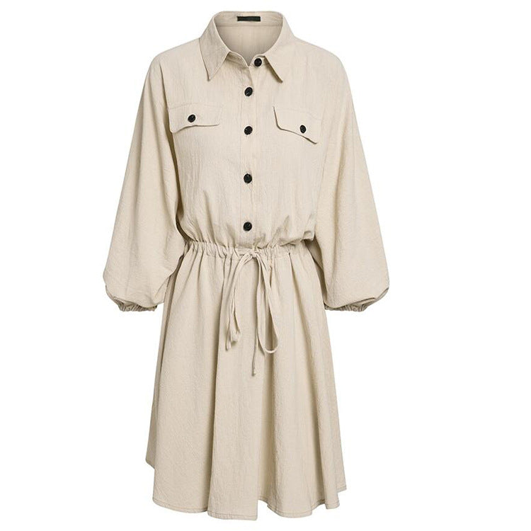 Cotton & Linen Dress – Breathable Natural Fiber Essential-HighTouch