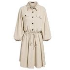 Cotton & Linen Dress – Breathable Natural Fiber Essential-HighTouch