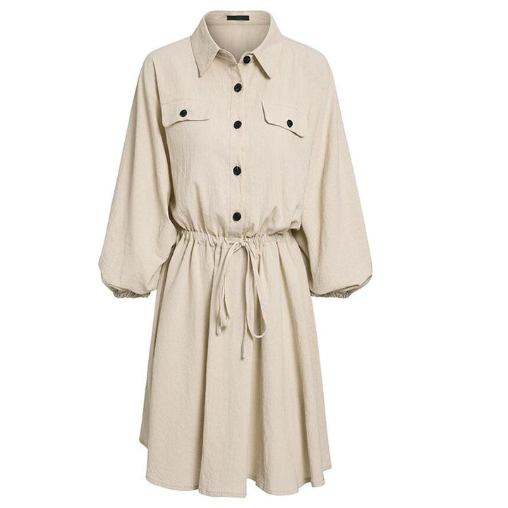 Cotton & Linen Dress – Breathable Natural Fiber Essential-HighTouch