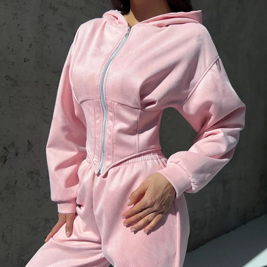 Women’s Streetwear Zipper Waist Jacket – Hipster Style-HighTouch