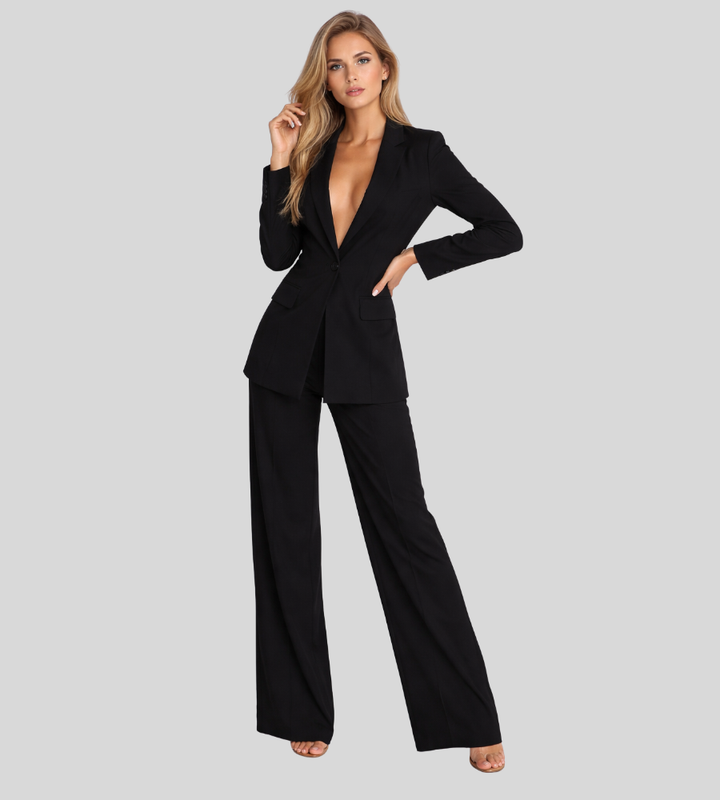 Matilda | Women's Linen Blazer Two-Piece Set