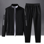 Men’s Sports Tracksuit Set – Cotton Long Sleeve Activewear-HighTouch