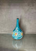 Glazed Blue Bottle Vase - HighTouch 