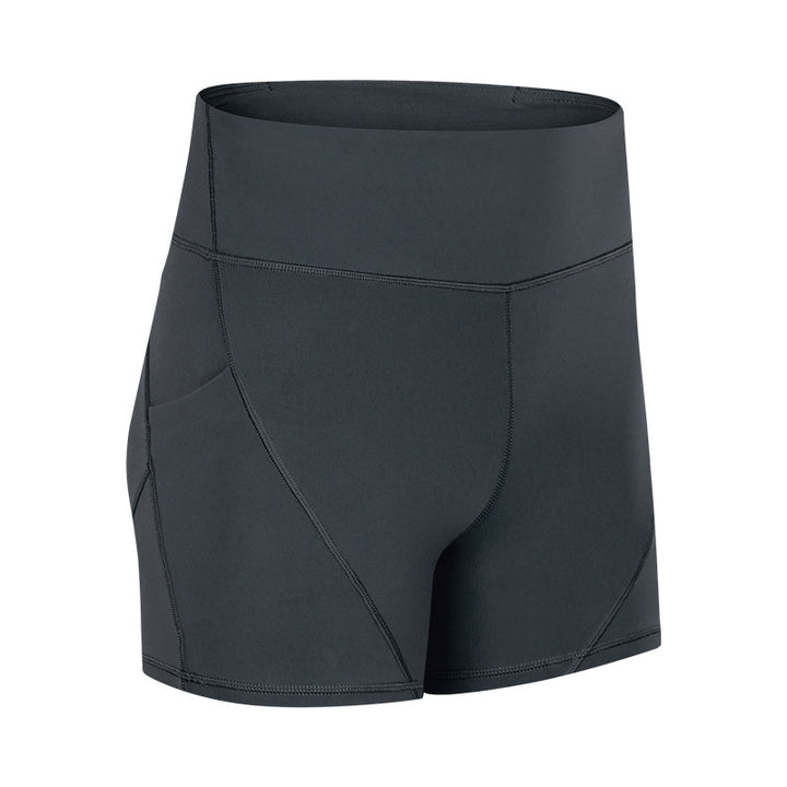Soft Cotton-Feel Yoga Shorts – High-Waist Anti-Sweat Shorts
