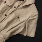 Linen French Tooling Style Dress-HighTouch