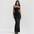 Slim Tube Top Long Dress Sexy Fashion Bandeau Backless Party Evening Dresses For Women Clothing-HighTouch